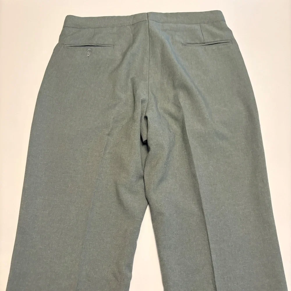 Sansabelt Dress Slacks Mens 35x29 Gray Vintage Beltless Straight Leg Pants